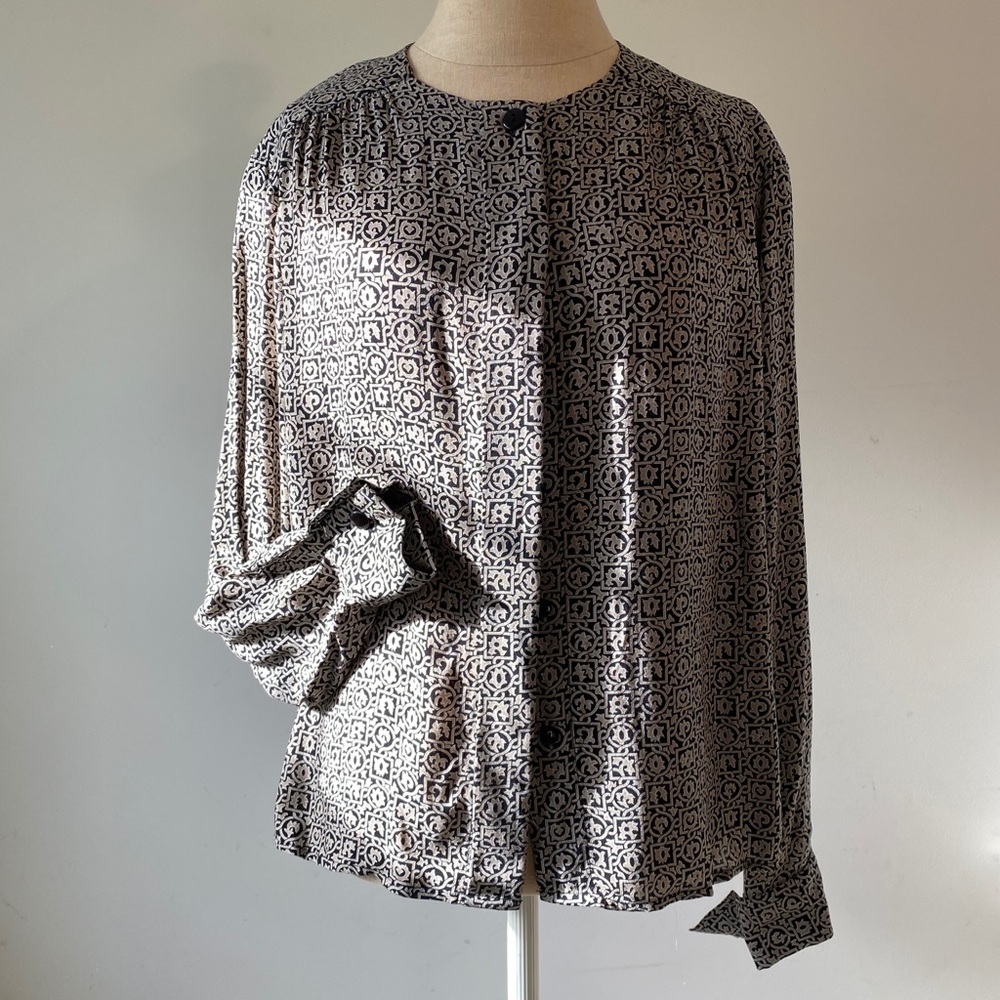 RENA ROWAN | vintage patterned blouse